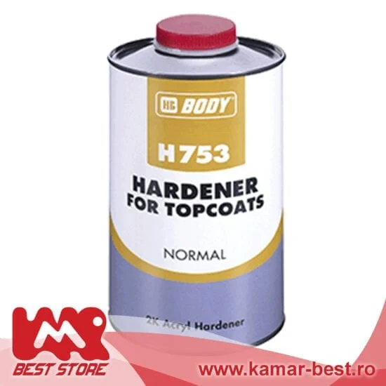 BODY 753 Hardener intaritor NORMAL H753 Hardener este un intaritor NORMAL izocianat pentru vopsele acrilice 2K și lacuri 2K.