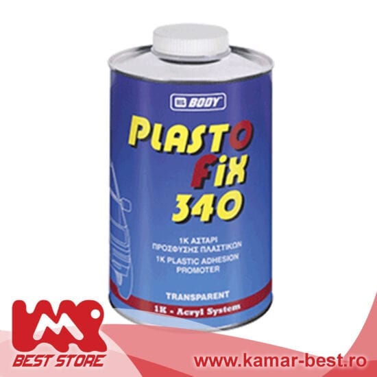 P340 PLASTOFIX Promotor de aderență transparent cu uscare rapidă, perfect pentru utilizare pe toate materialele plastice goale (cu excepția PE).