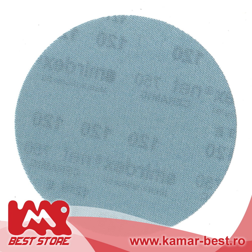 SMIRDEX Ø150 750 Ceramic Net Velour discs abraziv plasa rondele velcro detaliu